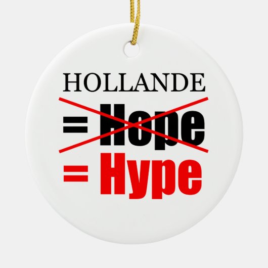 Hollande Not Hope = Hype!!!!!!!!!!!!!!!!!!!!!!!!!! Keramisch Ornament (Voorkant)