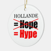 Hollande Not Hope = Hype!!!!!!!!!!!!!!!!!!!!!!!!!! Keramisch Ornament (Links)