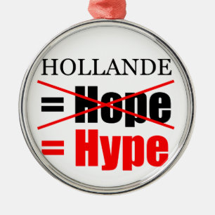 Hollande Not Hope = Hype!!!!!!!!!!!!!!!!!!!!!!!!!! Metalen Ornament