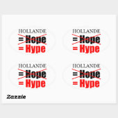 Hollande Not Hope = Hype!!!!!!!!!!!!!!!!!!!!!!!!!! Ovale Sticker (Vel)