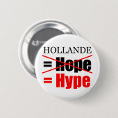 Hollande Not Hope = Hype!!!!!!!!!!!!!!!!!!!!!!!!!! Ronde Button 5,7 Cm (Voorkant /achterkant)