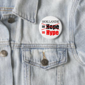 Hollande Not Hope = Hype!!!!!!!!!!!!!!!!!!!!!!!!!! Ronde Button 5,7 Cm (In situ)