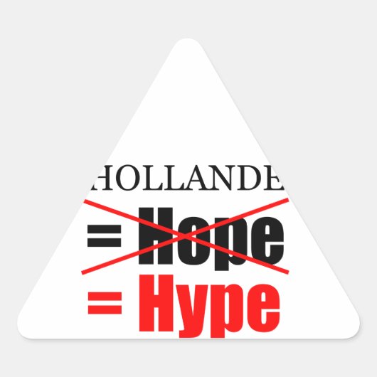 Hollande Not Hope = Hype!!!!!!!!!!!!!!!!!!!!!!!!!! Sticker (Voorkant)
