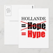 Hollande Not Hope = Hype-V Briefkaart (Voorkant / Achterkant)