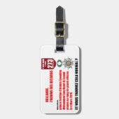 Hollande Record Legions d'Honneur - Bagagelabel (Voorkant verticaal)