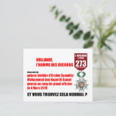 Hollande Record Legions d'Honneur - H Briefkaart (Staand voorkant)