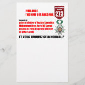 Hollande Record Legions d'Honneur - Letterhead Briefpapier (Voorkant)