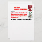 Hollande Record Legions d'Honneur - Letterhead Briefpapier (Voorkant / Achterkant)