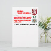 Hollande Record Legions d'Honneur - Letterhead Briefpapier (Staand voorkant)