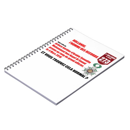 Hollande Record Legions d'Honneur - Notitieboek (Linkerzijde)