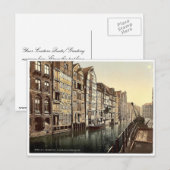 Hollandischer Brook, Hamburg, Duitsland klassieke Briefkaart (Voorkant / Achterkant)