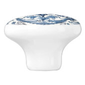 Hollands Blauw Tulpenpatroon Keramische Knop (Zijkant)