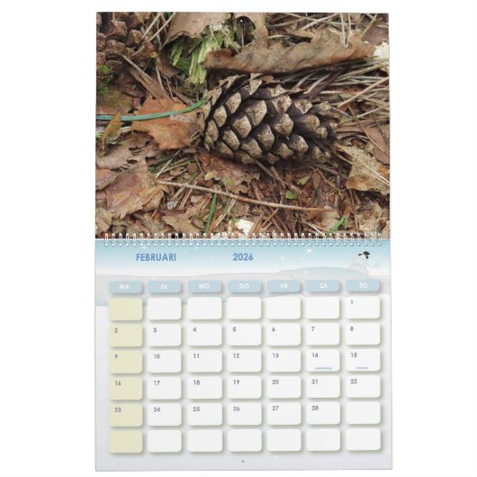Hollands bos Kalender aan te passen (Feb 2026)