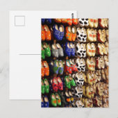 Hollands Kleurrijke Nederlandse Klompen, Briefkaart (Voorkant / Achterkant)