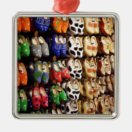 Hollands Nederlandse Clogs Metalen Ornament (Voorkant)