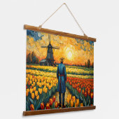 Hollandse boer hangend wandkleed (Gebogen)