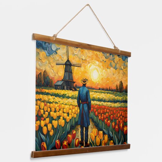 Hollandse boer hangend wandkleed (Gebogen)