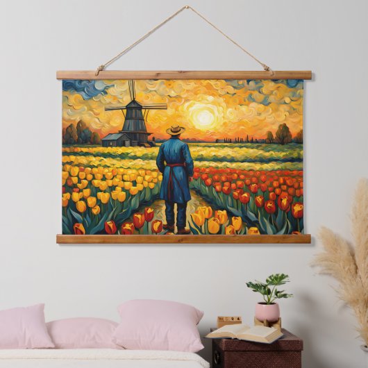 Hollandse boer hangend wandkleed (Slaapkamer)