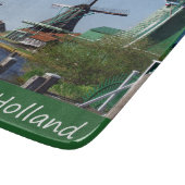 Hollandse Folklore Rood Wit Groen Windmolen Snijplank (Hoek)