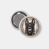 Hollandse Herder - Hollandse Herdershond Magneet (Voorkant / Achterkant)