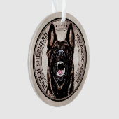 Hollandse Herder - Hollandse Herdershond Ornament (voorkant)