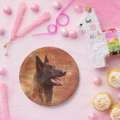 Hollandse Herder - Hollandse Herdershond Papieren Bordje (Feest)