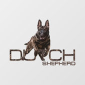 Hollandse Herder - Hollandse Herdershond Raamsticker (Vel)