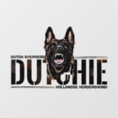 Hollandse Herder - Hollandse Herdershond Raamsticker (Vel)