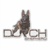 Hollandse Herder - Hollandse Herdershond Sticker (Voorkant)