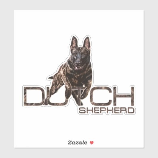 Hollandse Herder - Hollandse Herdershond Sticker (Vel)