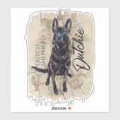 Hollandse Herder - Hollandse Herdershond Sticker (Vel)