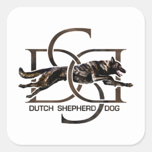 Hollandse Herder - Hollandse Herdershond Vierkante Sticker