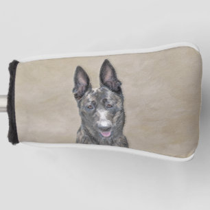 Hollandse Herdershond Schilderij - Mooie Originele Golfheadcover