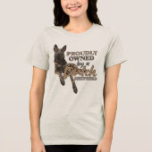 Hollandse Herdershond Tri-Blend Shirt (Voorkant)