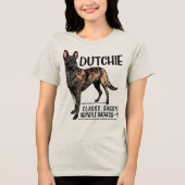 Hollandse Herdershond Tri-Blend Shirt (Voorkant)