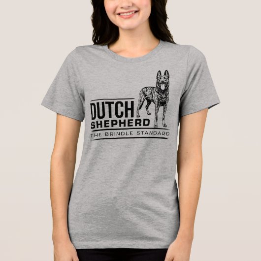 Hollandse Herdershond Tri-Blend Shirt (Voorkant)