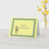 Hollandse Iris Verjaardag Kaart (Gele Bloem)