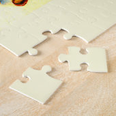 Hollandse Kerstmis sneeuwscène Legpuzzel (Zijkant)