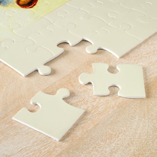 Hollandse Kerstmis sneeuwscène Legpuzzel (Zijkant)