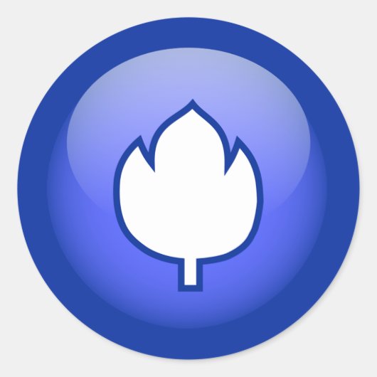 Hollandse tulp ronde sticker (Voorkant)
