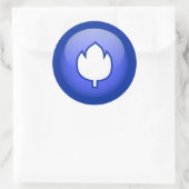 Hollandse tulp ronde sticker (Tas)