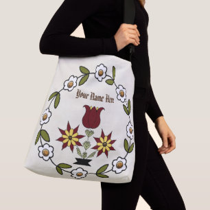 Hollandse volksbloem crossbody tas