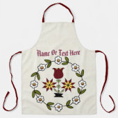 Hollandse volksbloem schort (Voorkant)