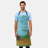 Hollandse Windmolen Landschap Nederland Schort (Gedragen)