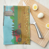 Hollandse Windmolen Landschap Nederland Theedoek (Quarter Fold)