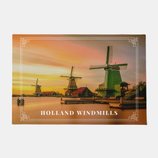 Hollandse windmolens  deurmat (Voorkant)