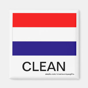 Hollang Flag Clean Dishwaser Magnet