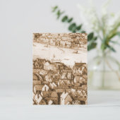 Hollar's Wereldbol Theater Long Uitzicht of London Briefkaart (Staand voorkant)