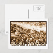 Hollar's Wereldbol Theater Long Uitzicht of London Briefkaart (Voorkant / Achterkant)