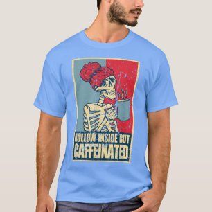 Holle binnenkant, cafeïnevrije koffie t-shirt